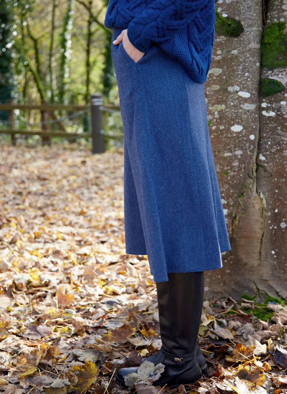 Garnish Swing Tweed Skirt