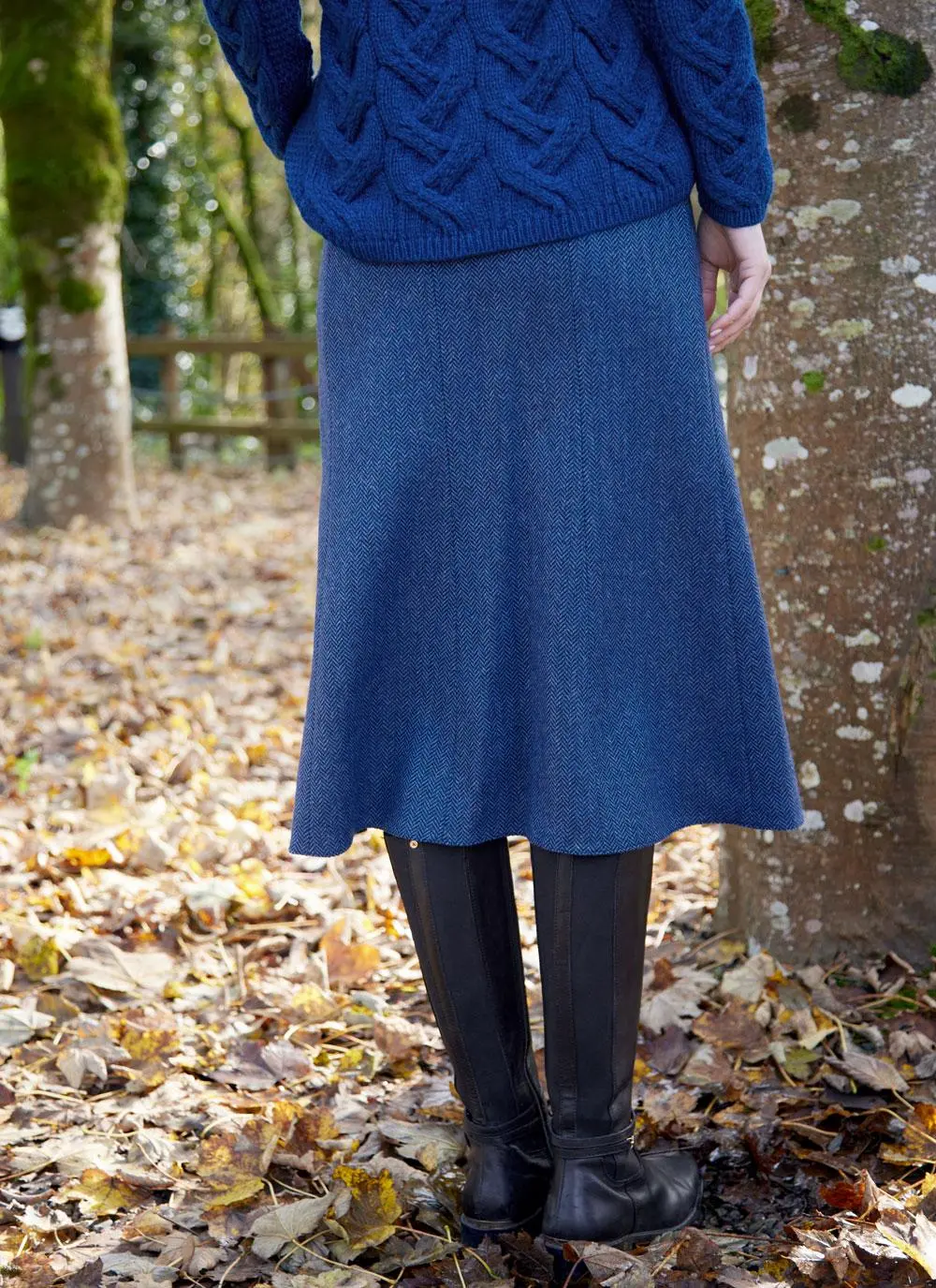 Garnish Swing Tweed Skirt