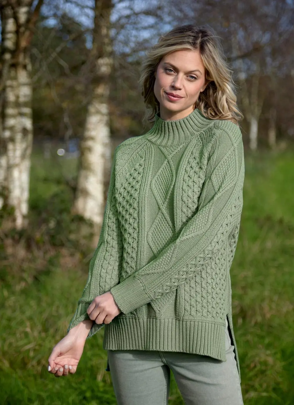 Noreen Aran Turtle Neck Sweater