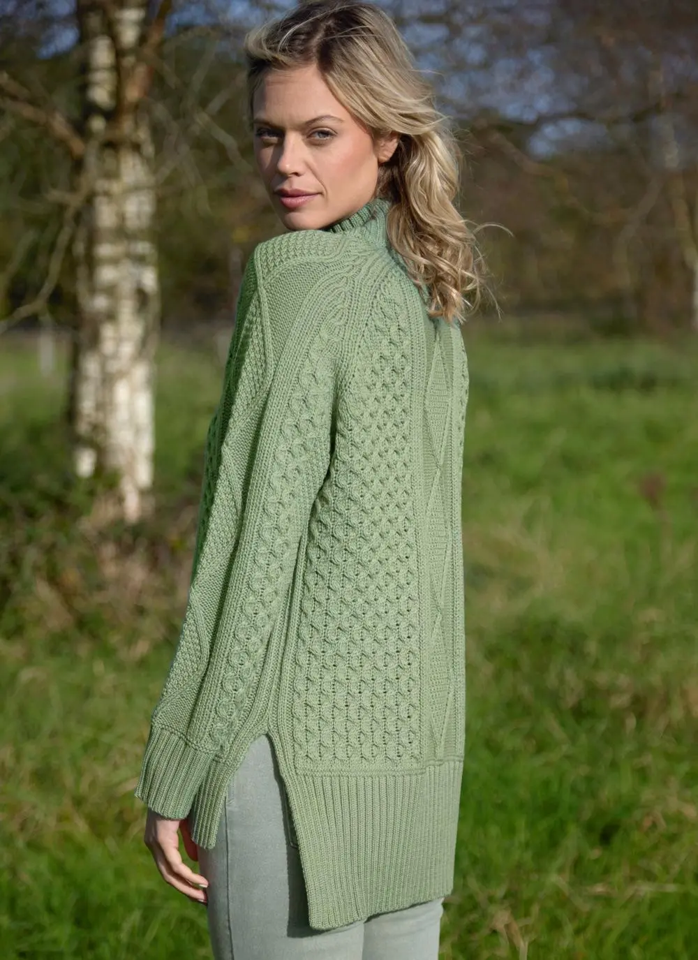 Noreen Aran Turtle Neck Sweater