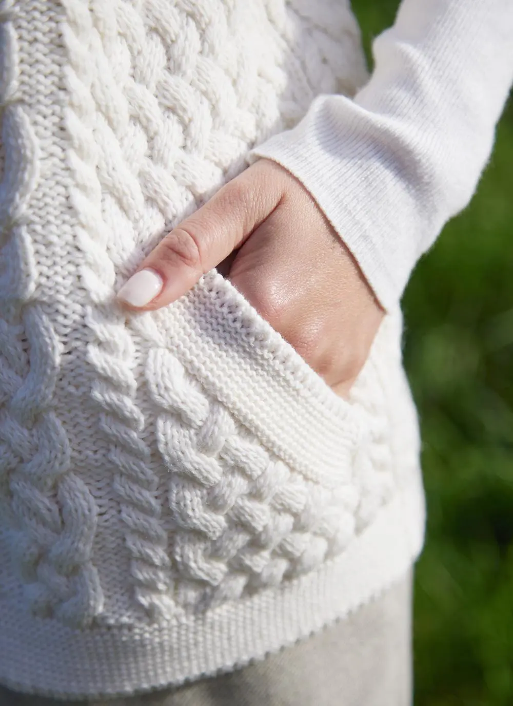 Roisin Full Zip Aran Gilet