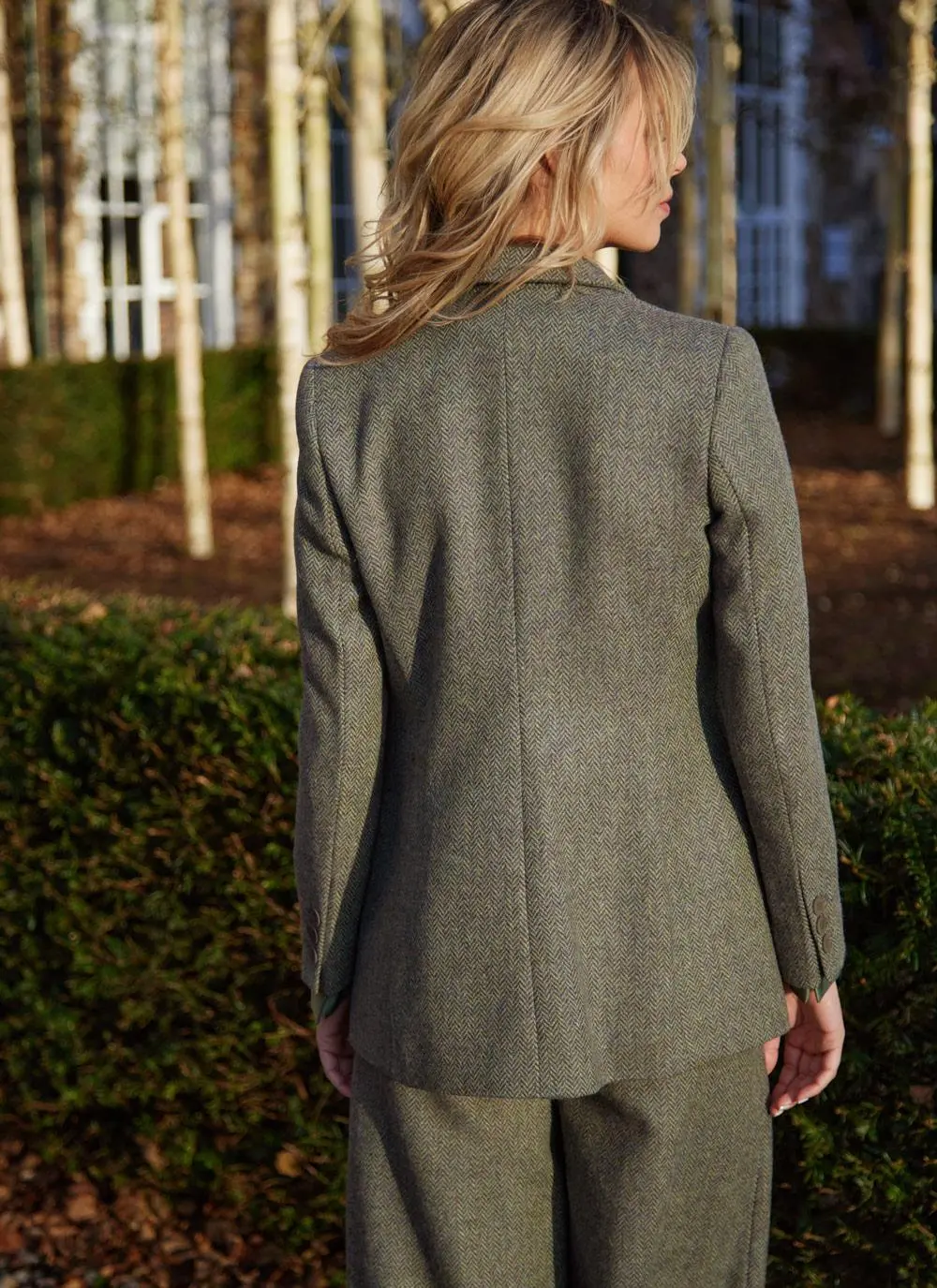 Irish Tweed Blazer in Green
