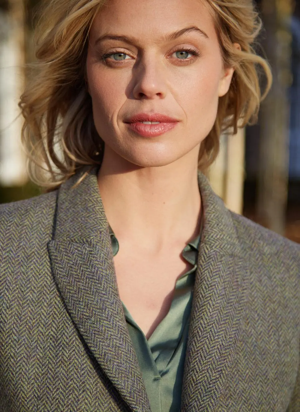 Irish Tweed Blazer in Green
