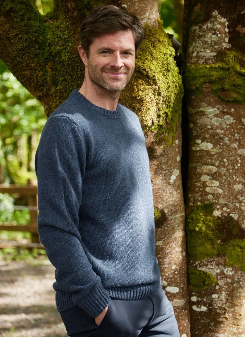 Donegal Fleck Crew Neck Sweater