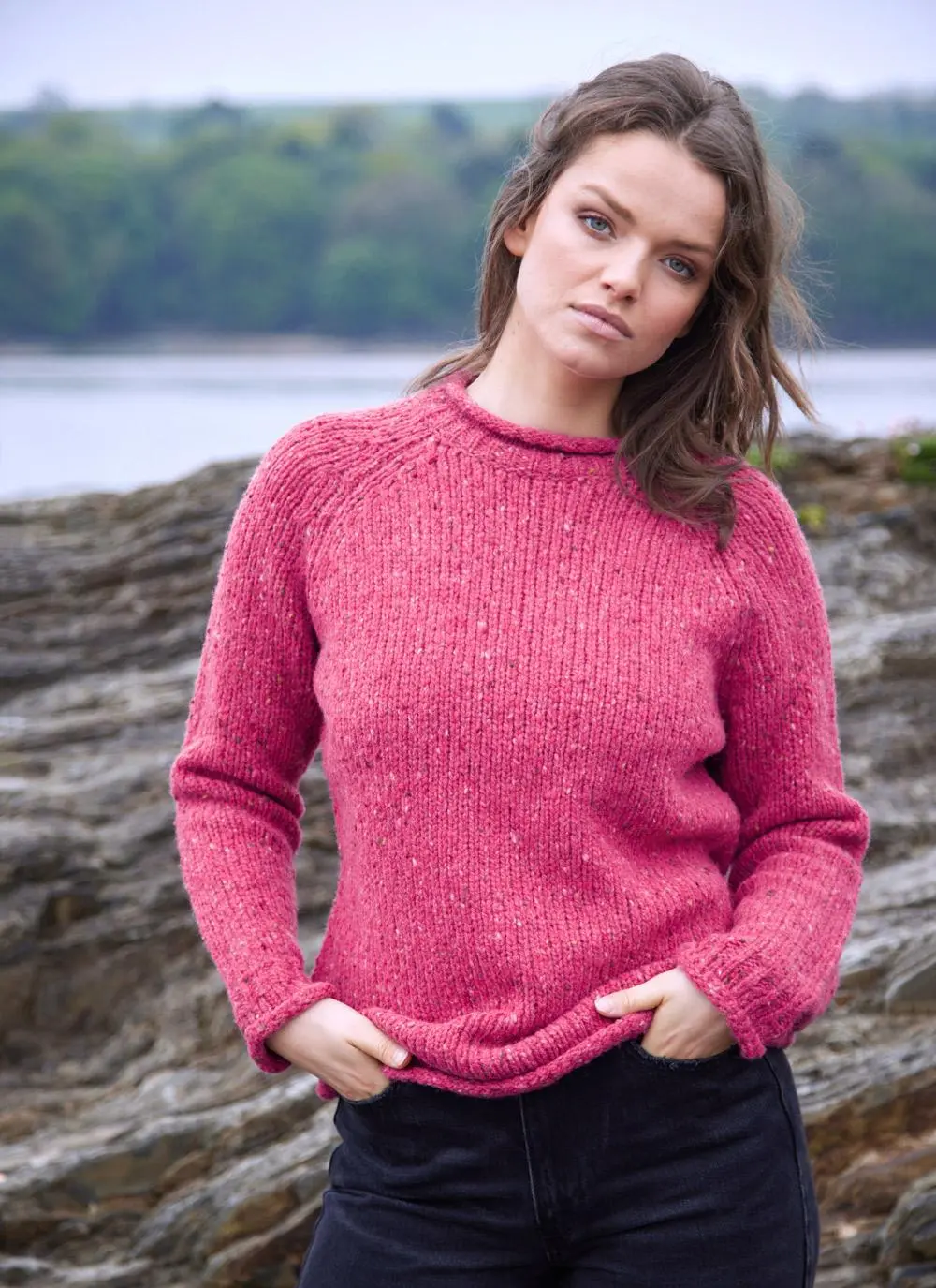 Donegal Roll Neck Sweater