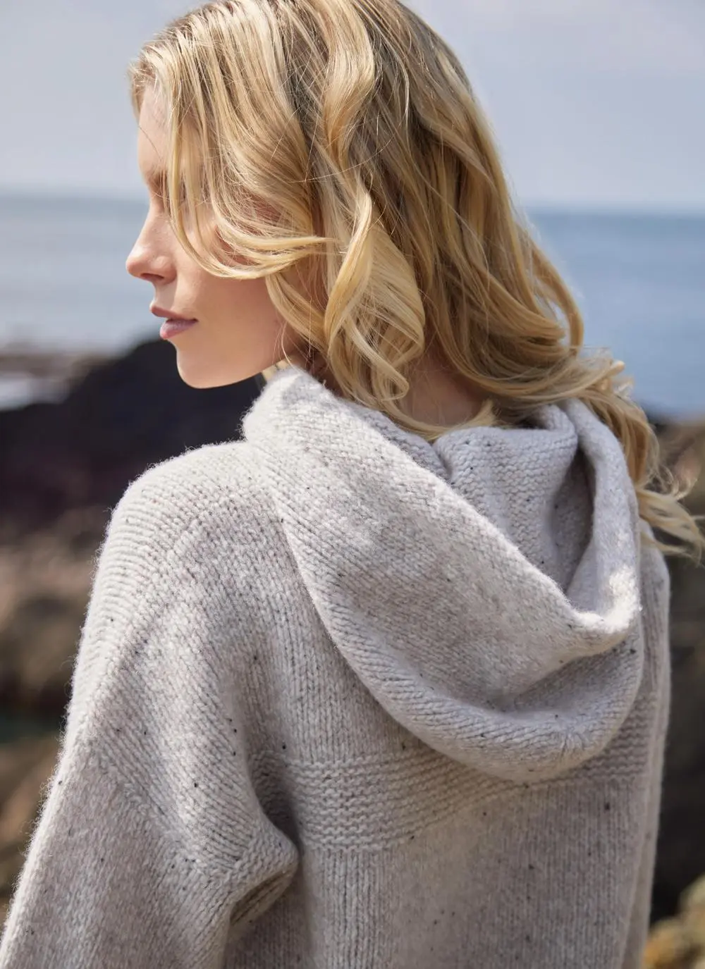 Cashmere Cropped Hoodie
