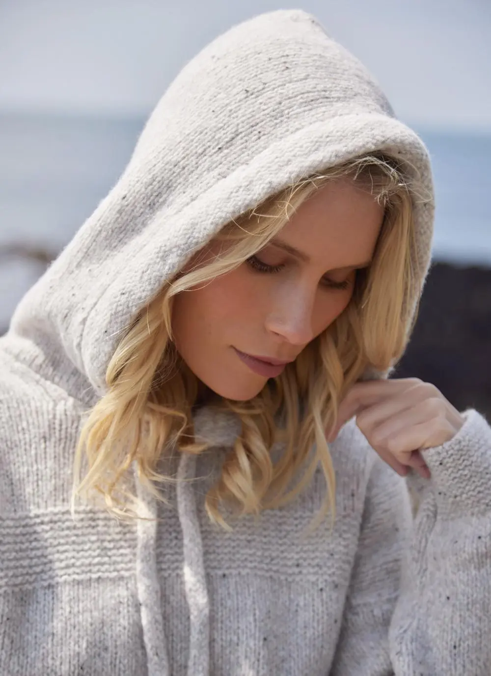 Cashmere Cropped Hoodie