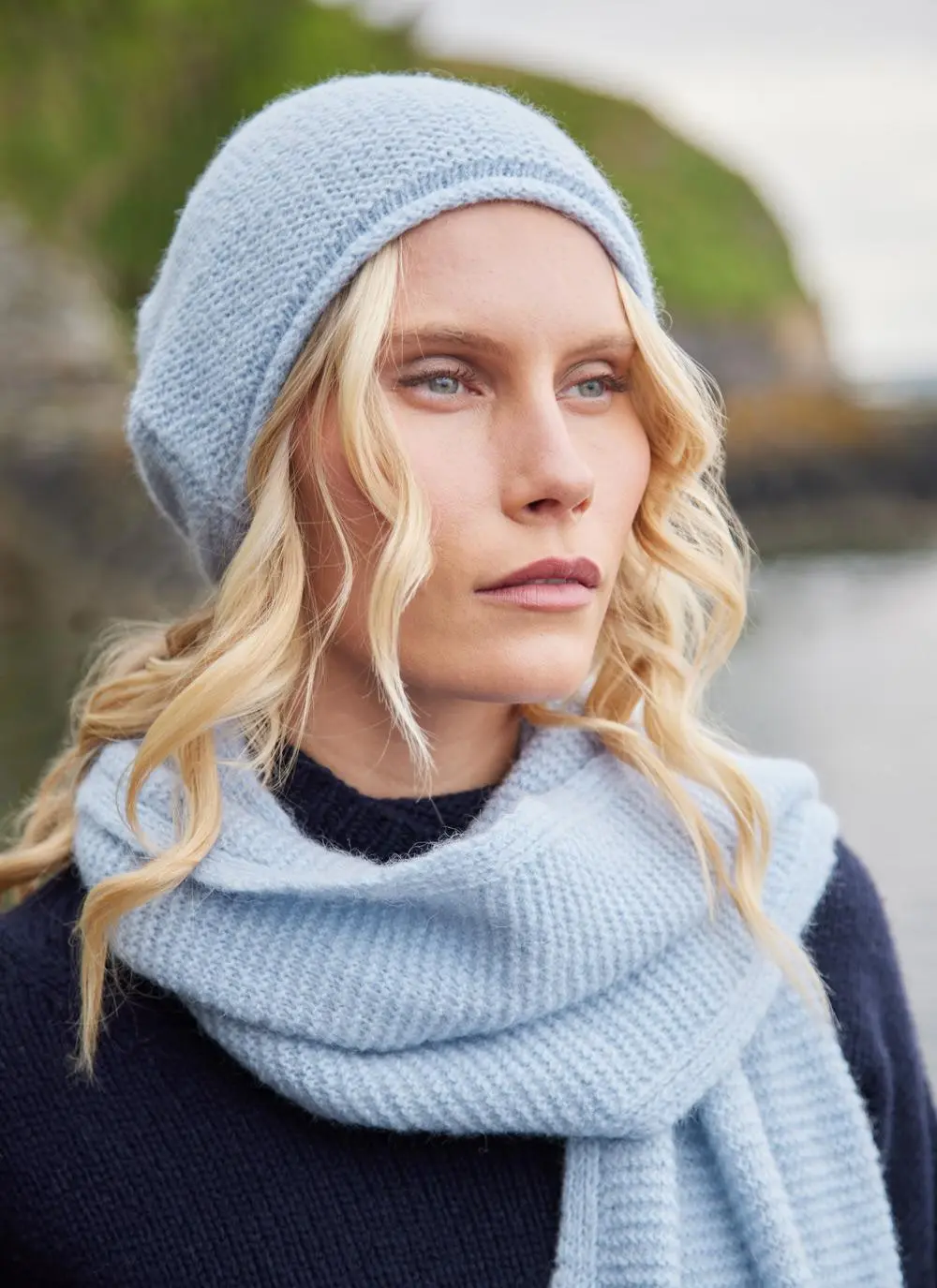 Fisherman Alpaca Slouchy Beanie
