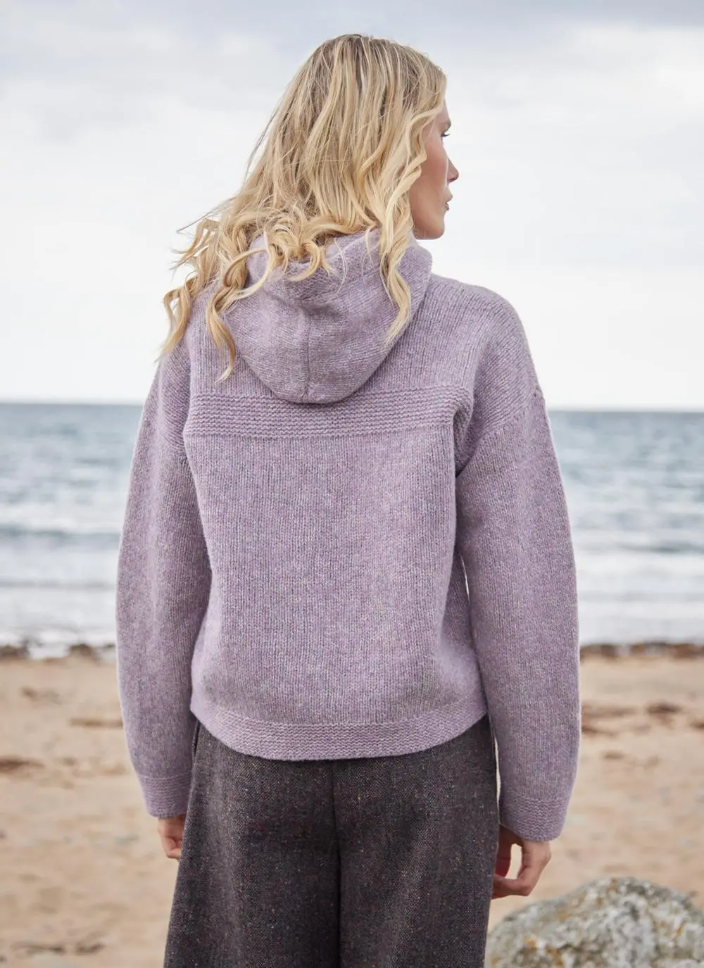 Cashmere Cropped Hoodie