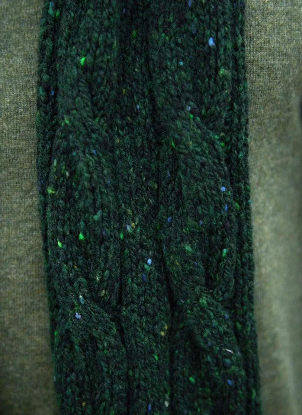 Fisherman Donegal Cable Scarf