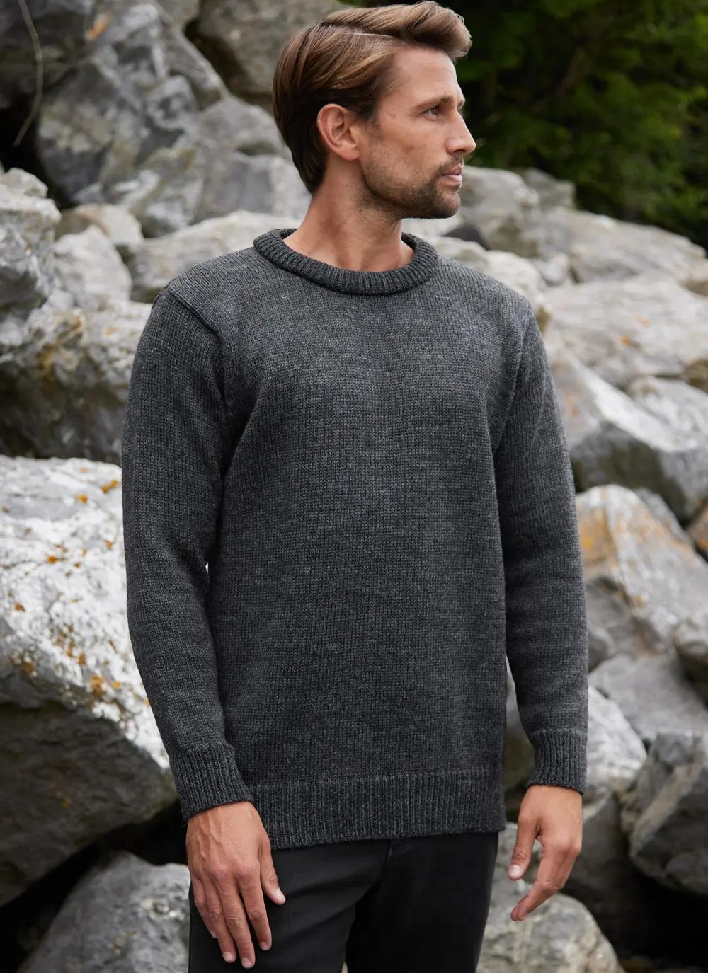 Tweed Crew Neck Sweater