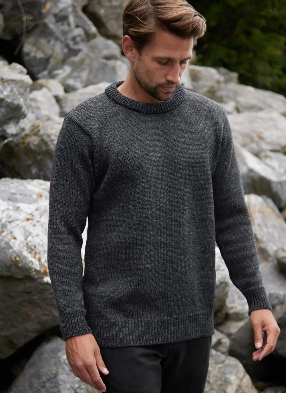 Tweed Crew Neck Sweater