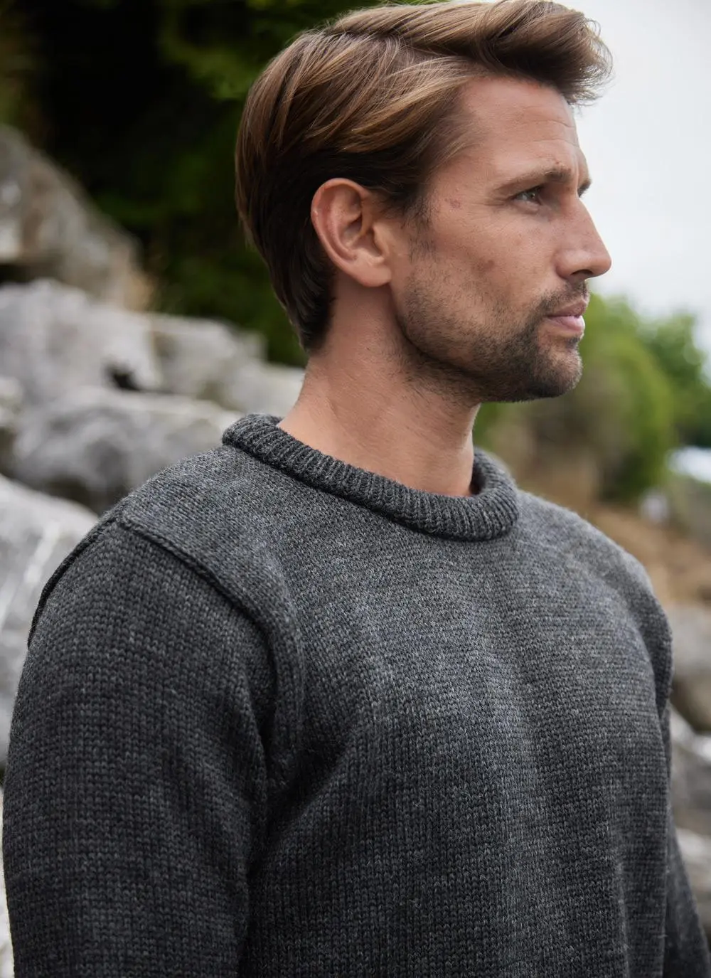 Tweed Crew Neck Sweater