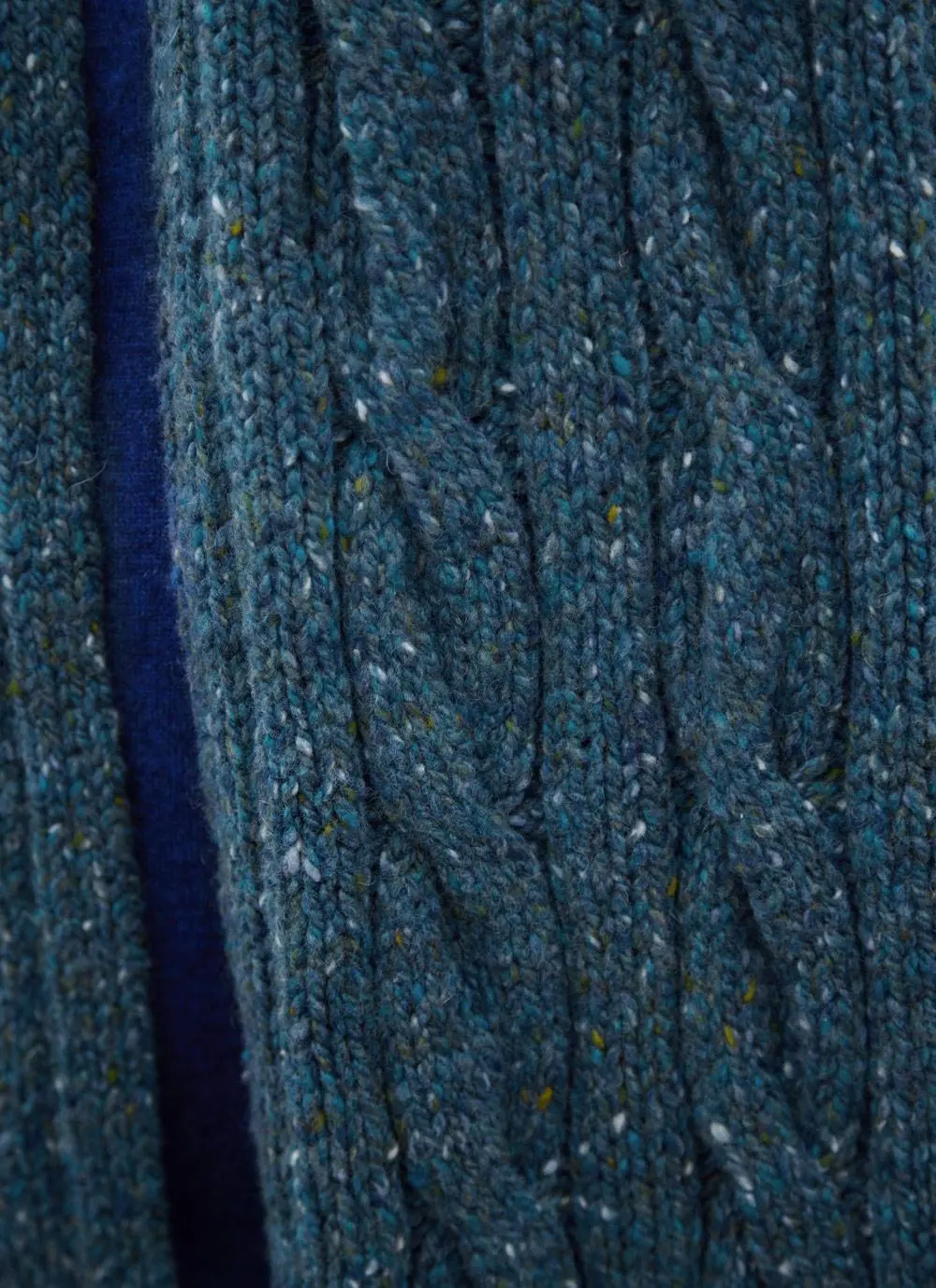 Fisherman Donegal Fleck Cable Scarf
