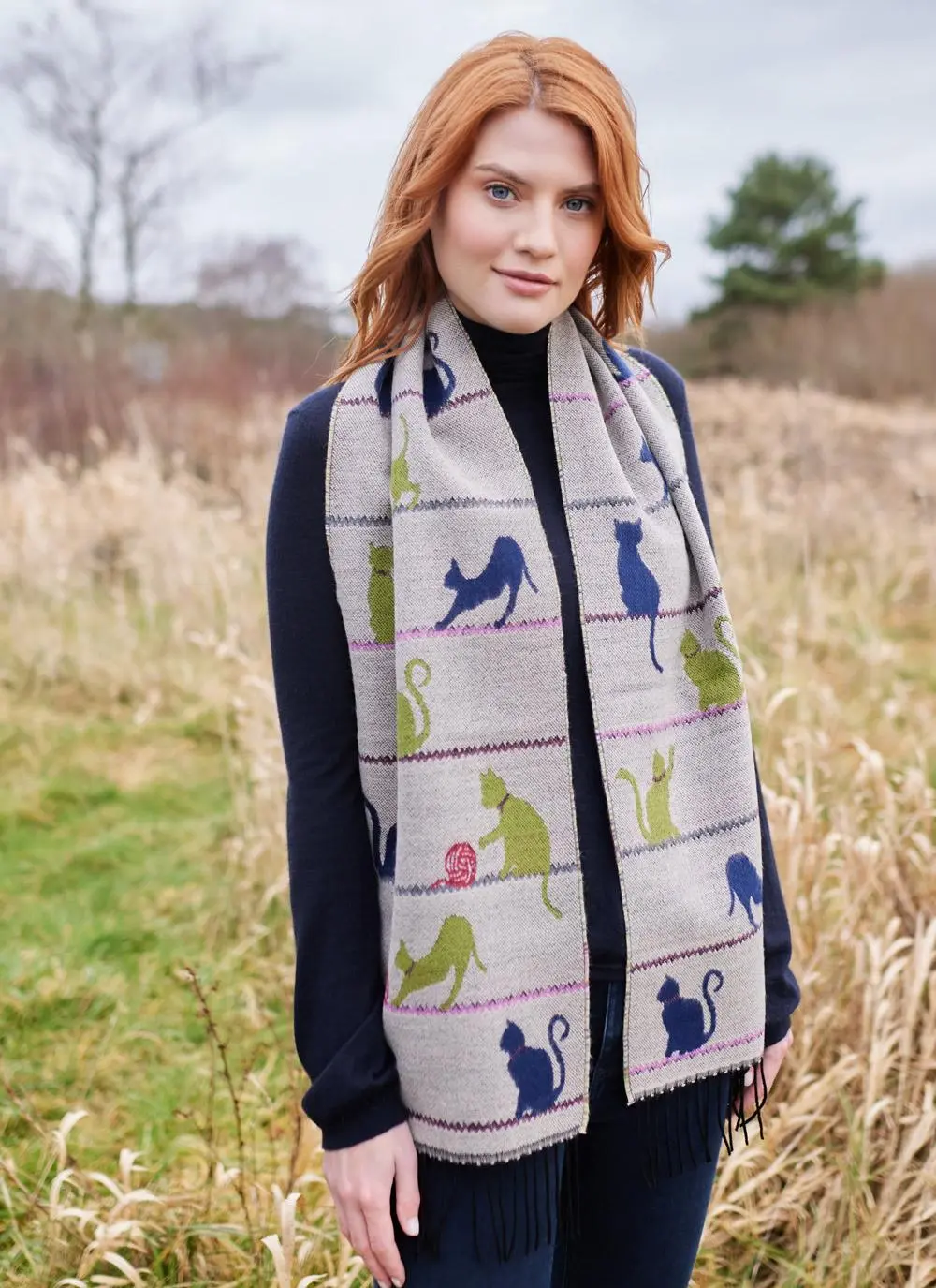 Cats at Play Scarf