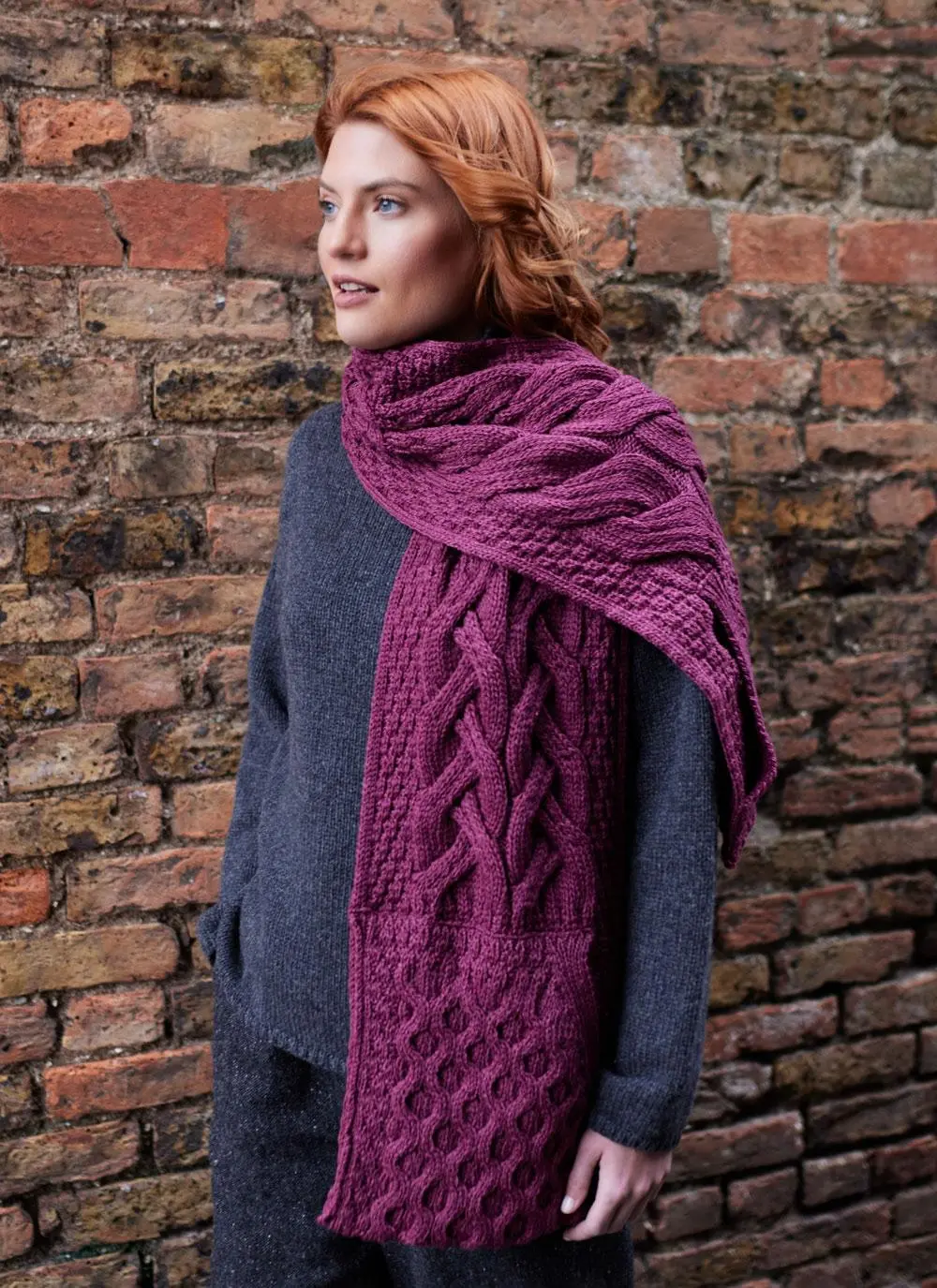 Supersoft Merino Wool Pocket Scarf