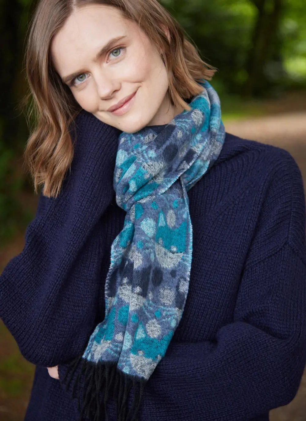 Cat Fringed Scarf