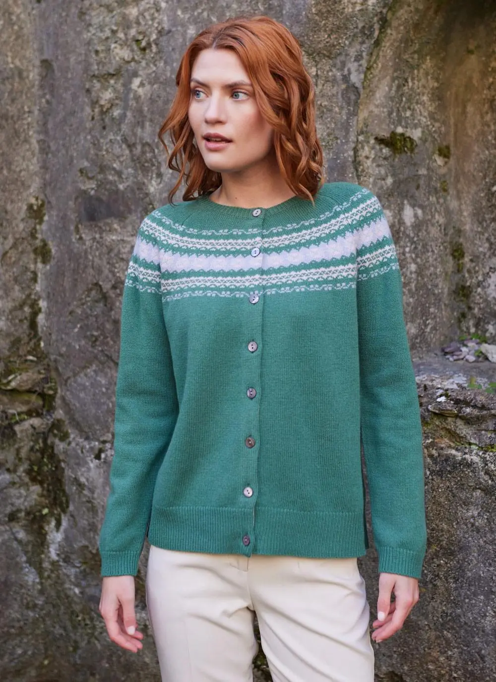 Fair Isle Merino Cardigan