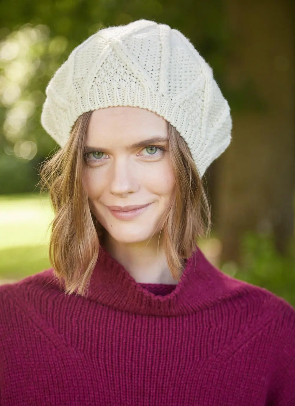 Merino Aran Tam Hat