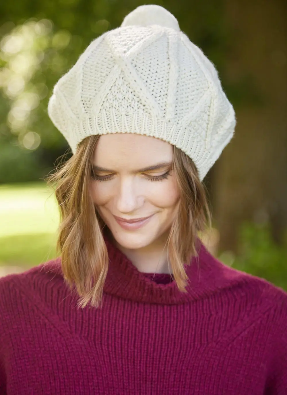 Merino Aran Tam Hat