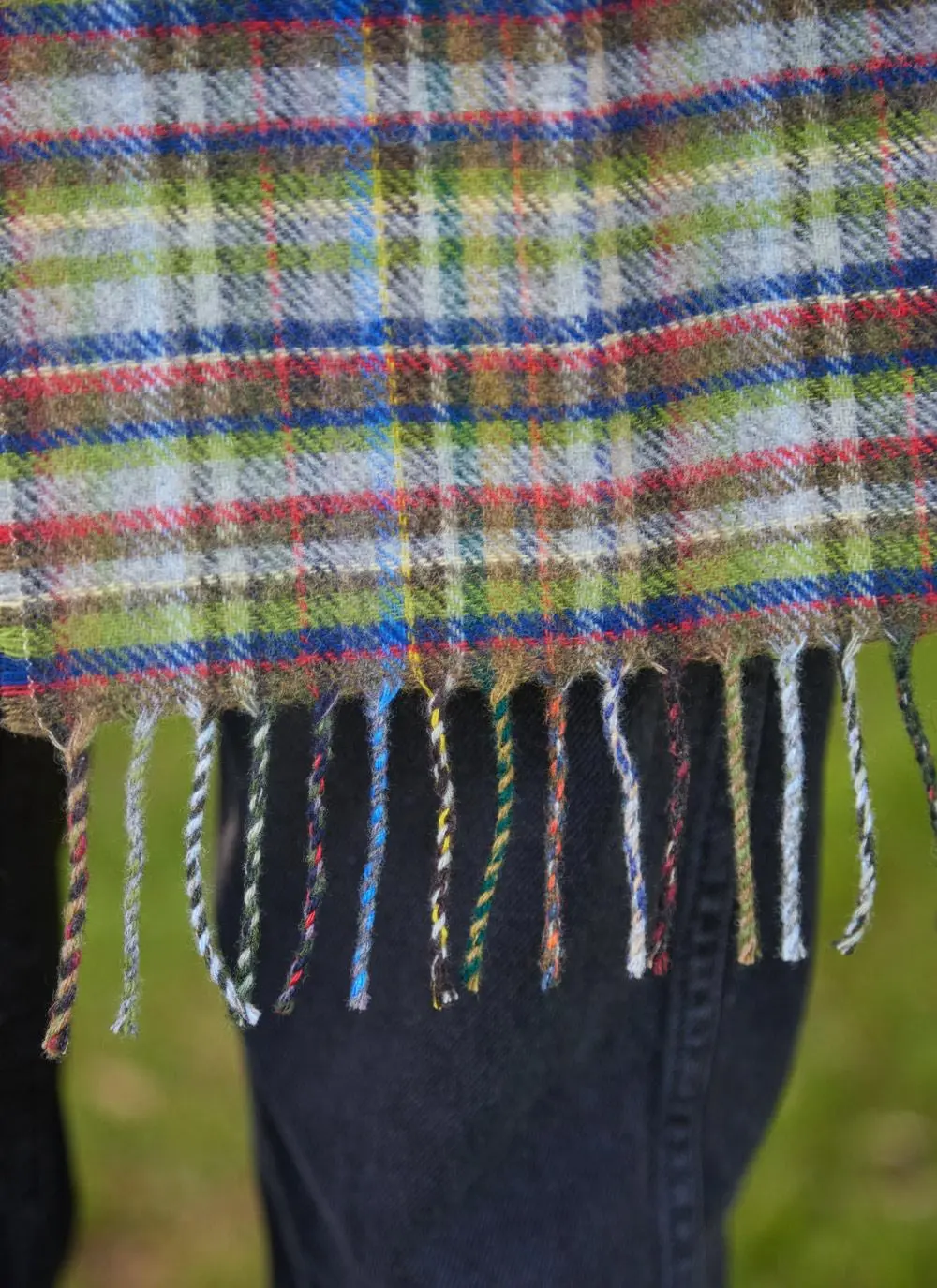 Check Merino Lambswool Scarf