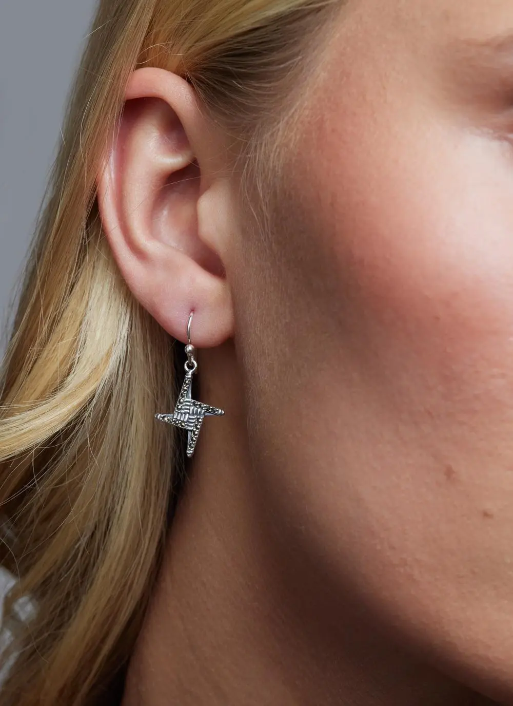 St. Brigid's Cross Marcasite Earrings