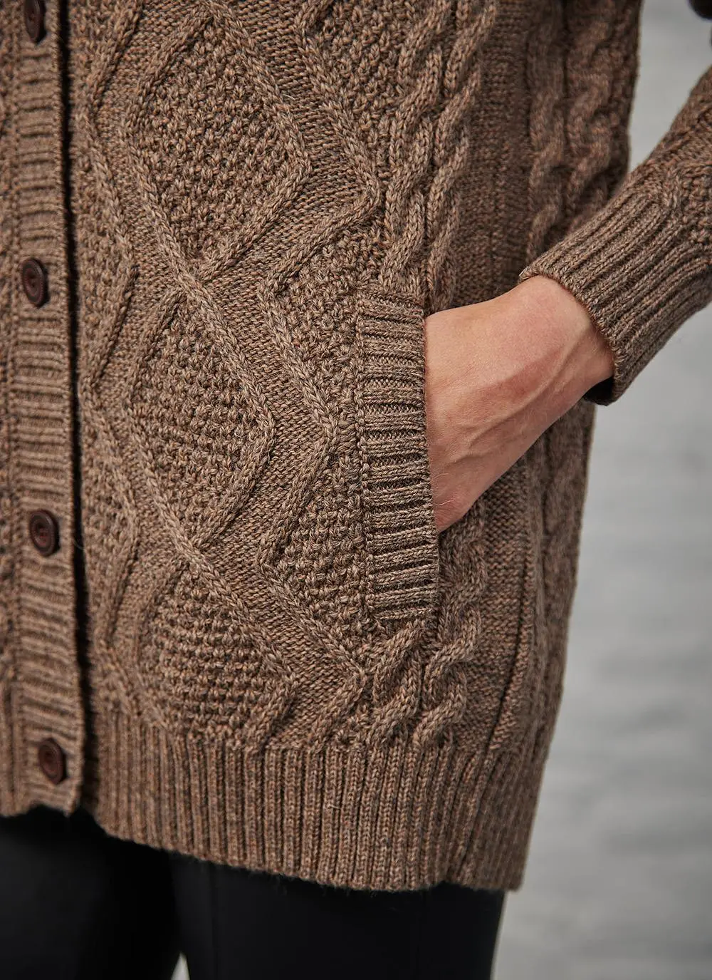 Hannah Hooded Button Cardigan 
