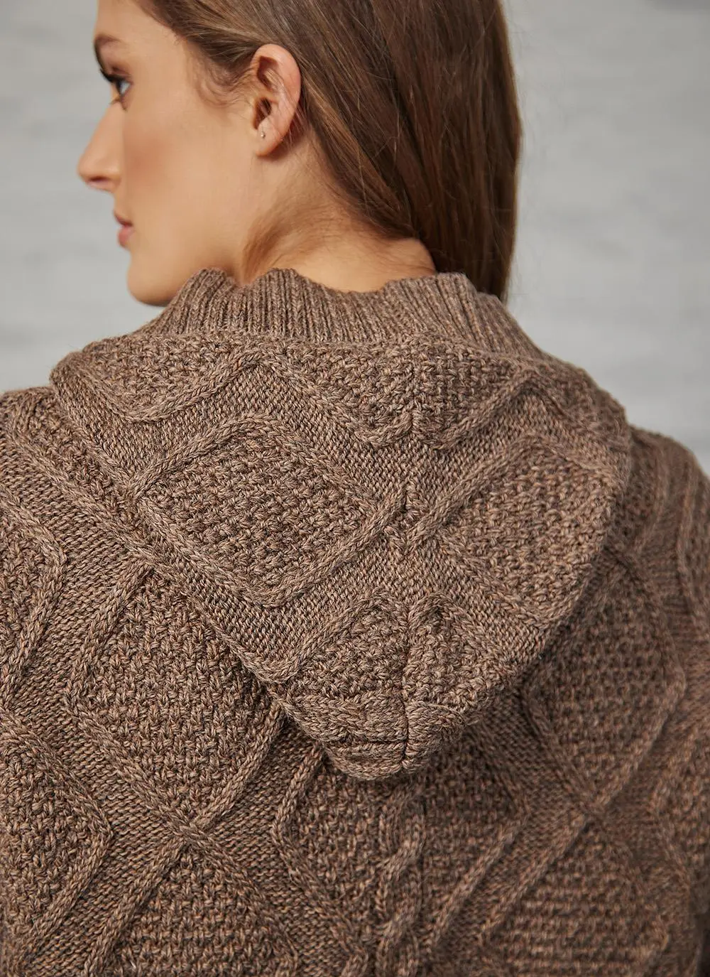 Hannah Hooded Button Cardigan 