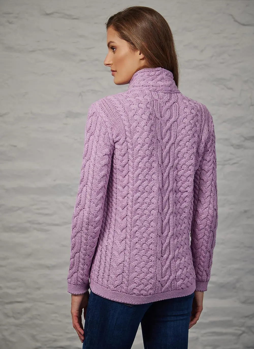Erin Summer-Weight Aran Biker Jacket 