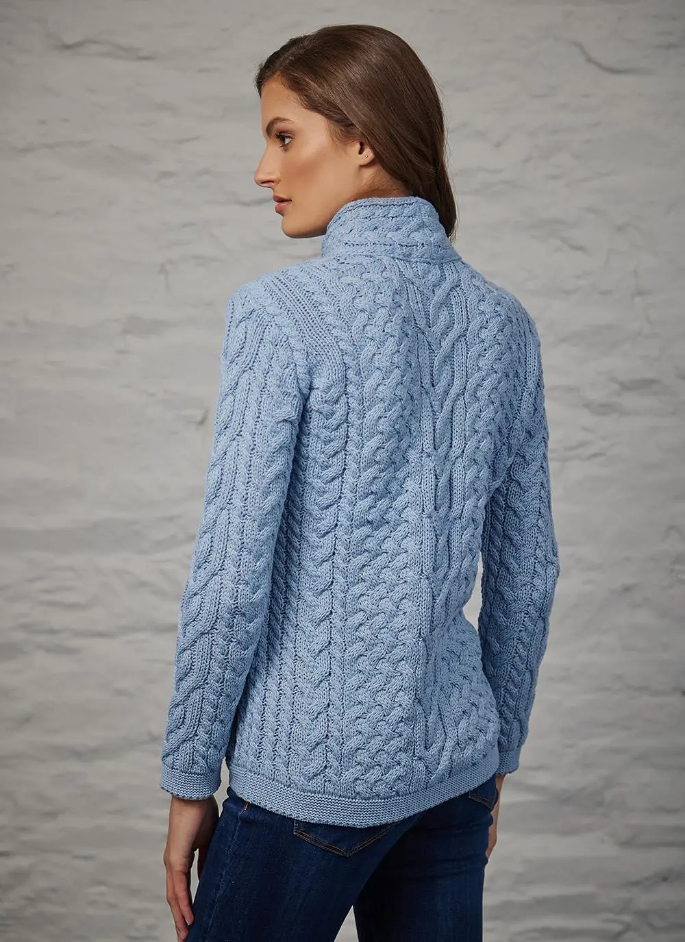 Erin Summer-Weight Aran Biker Jacket 