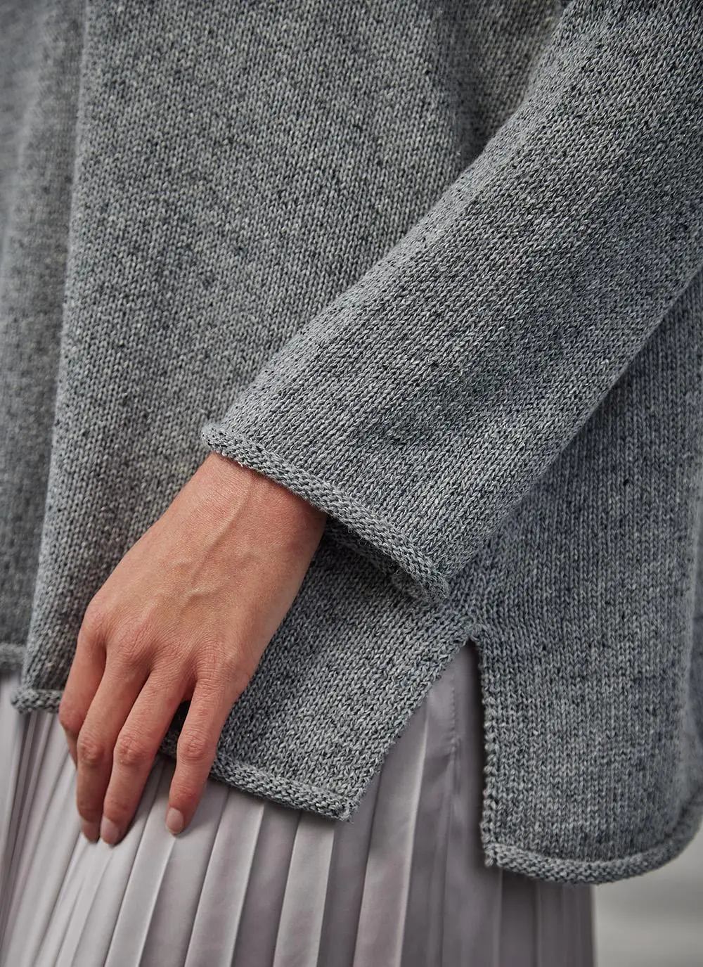 Donegal Tweed Roll Neck Sweater