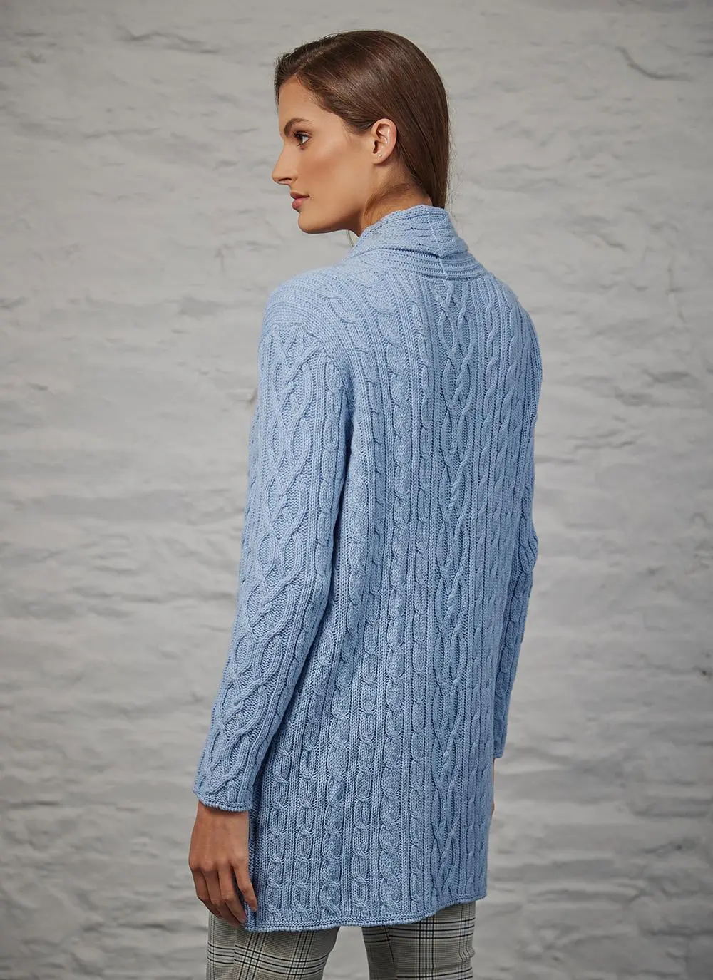 Mairead Lambswool & Cotton Cable Cardigan