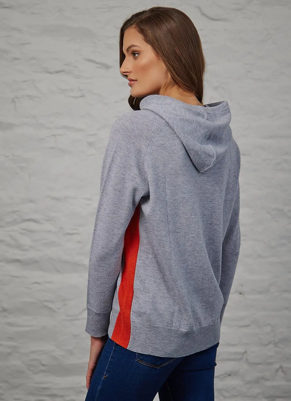 Two Tone Merino Wool Hoodie