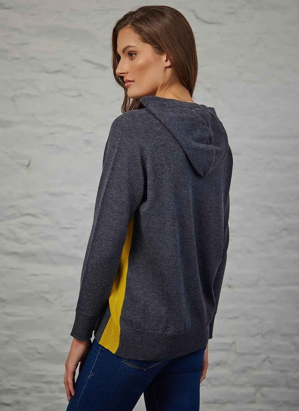 Two Tone Merino Wool Hoodie