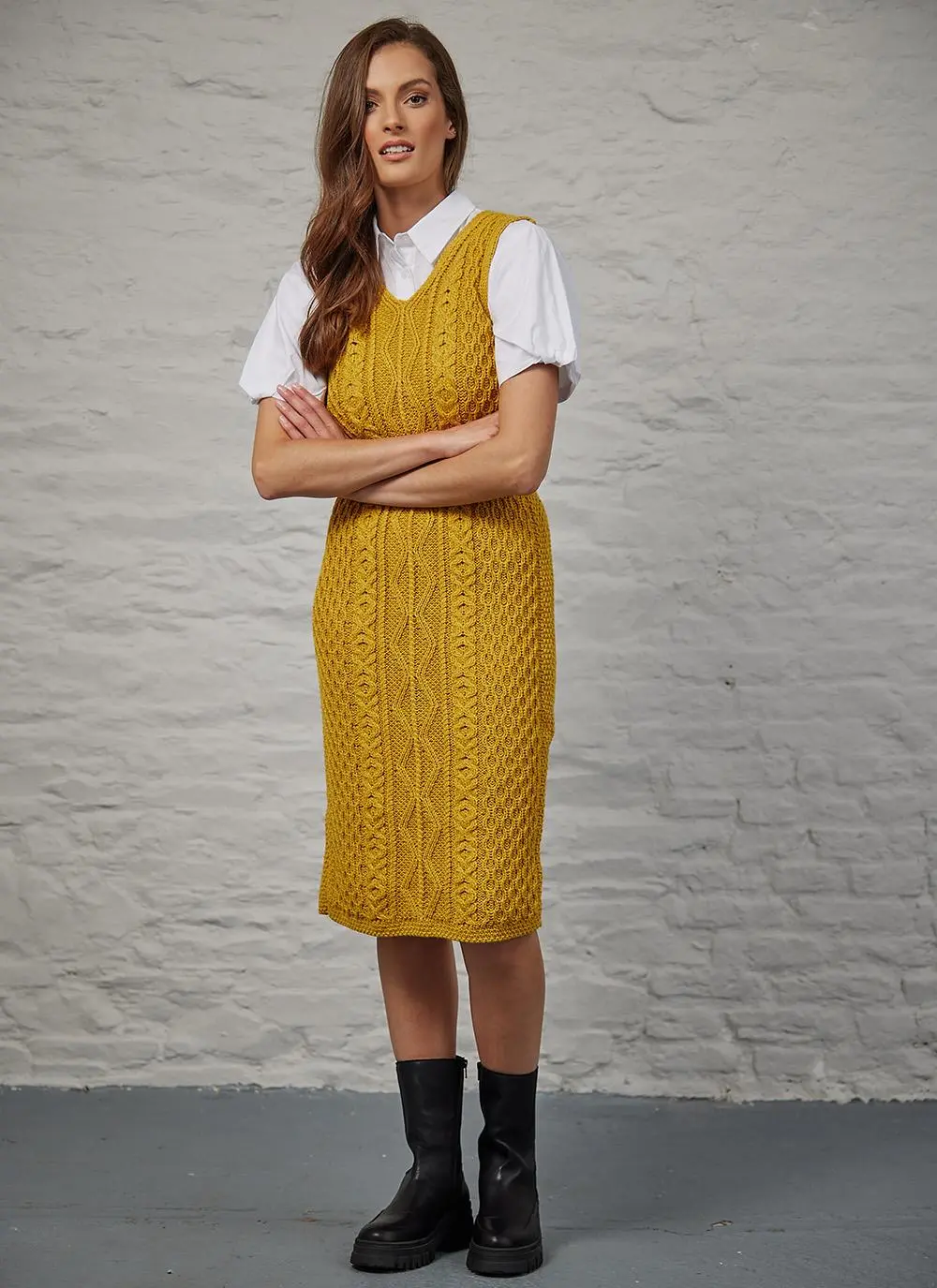Rachel Aran Sleeveless Midi Dress