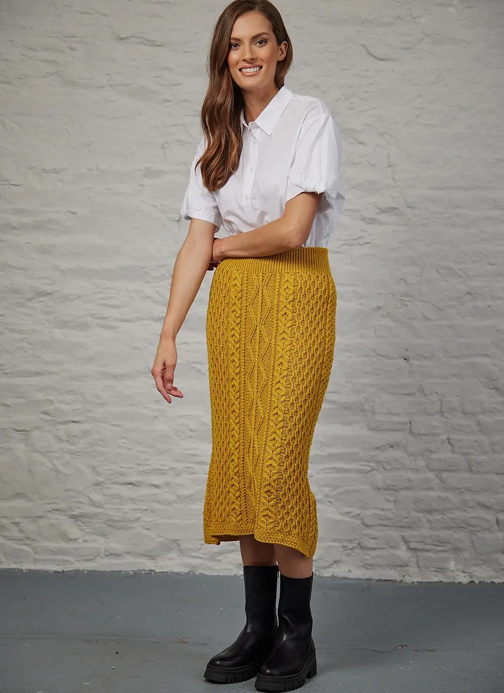 Ciara Aran Midi Skirt