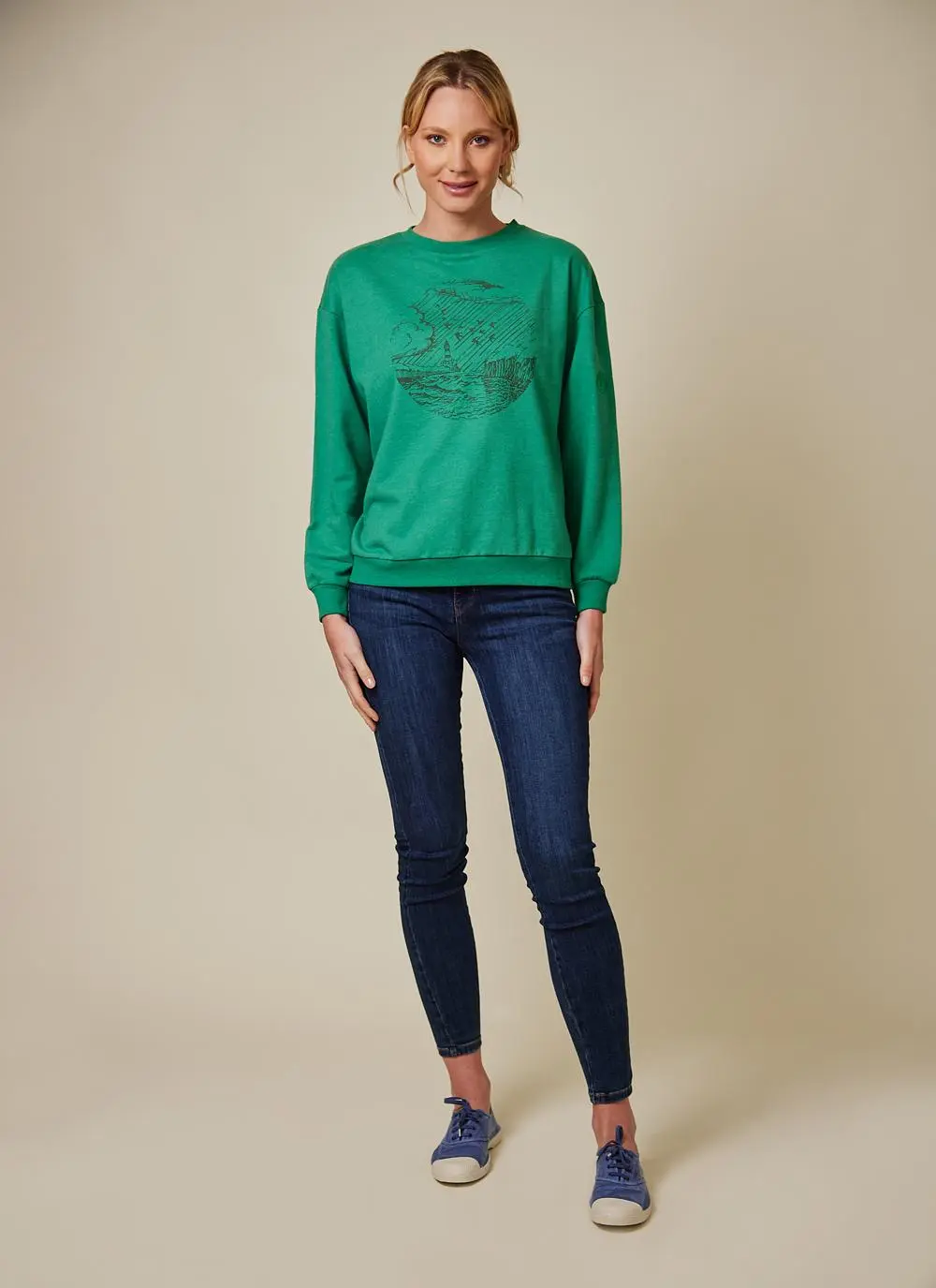 Unisex Lighthouse Graphic Sustainable Sweatshirt