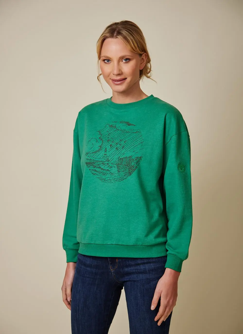 Unisex Lighthouse Graphic Sustainable Sweatshirt