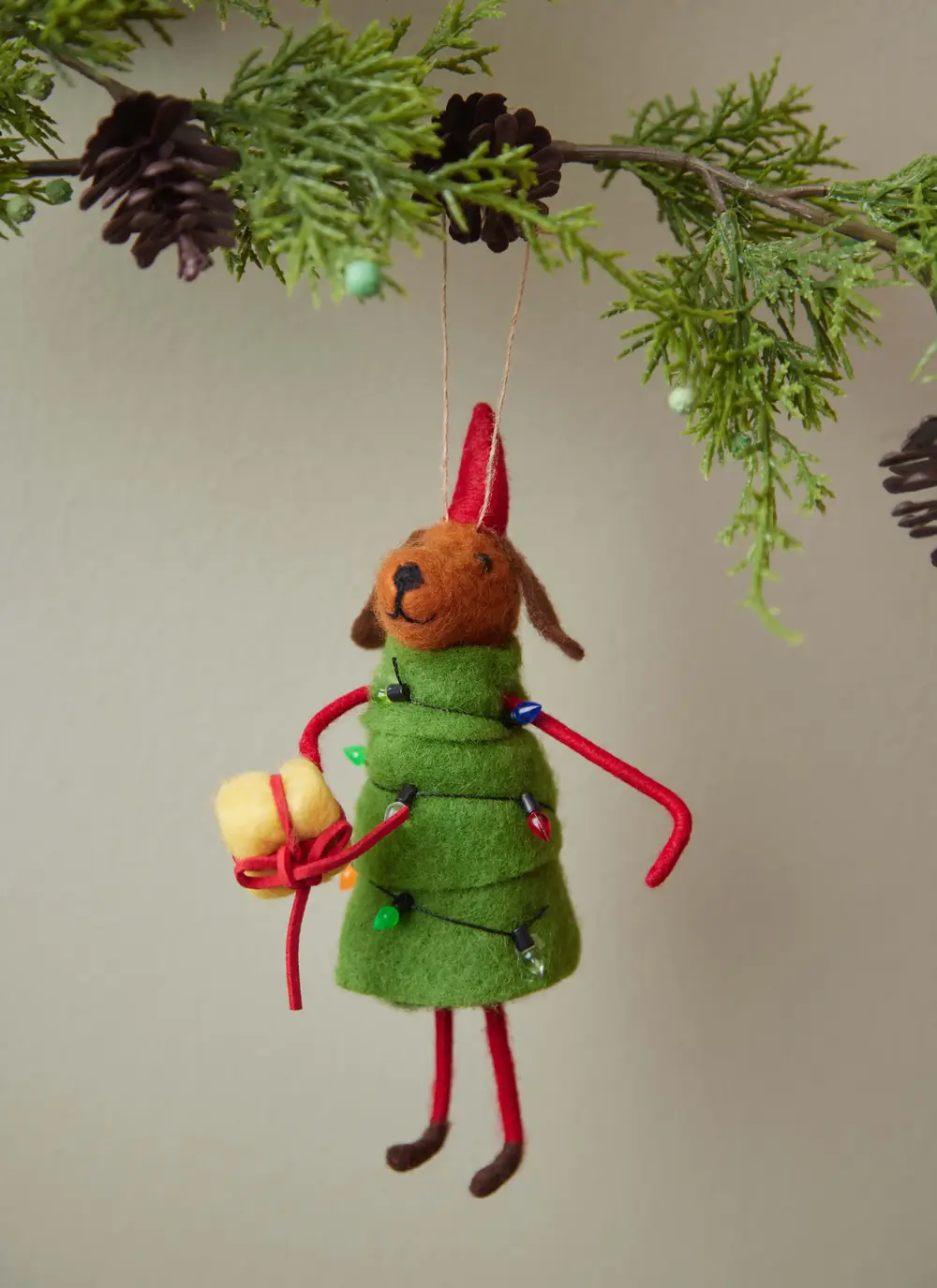 Christmas Dog Decoration Set Of 4