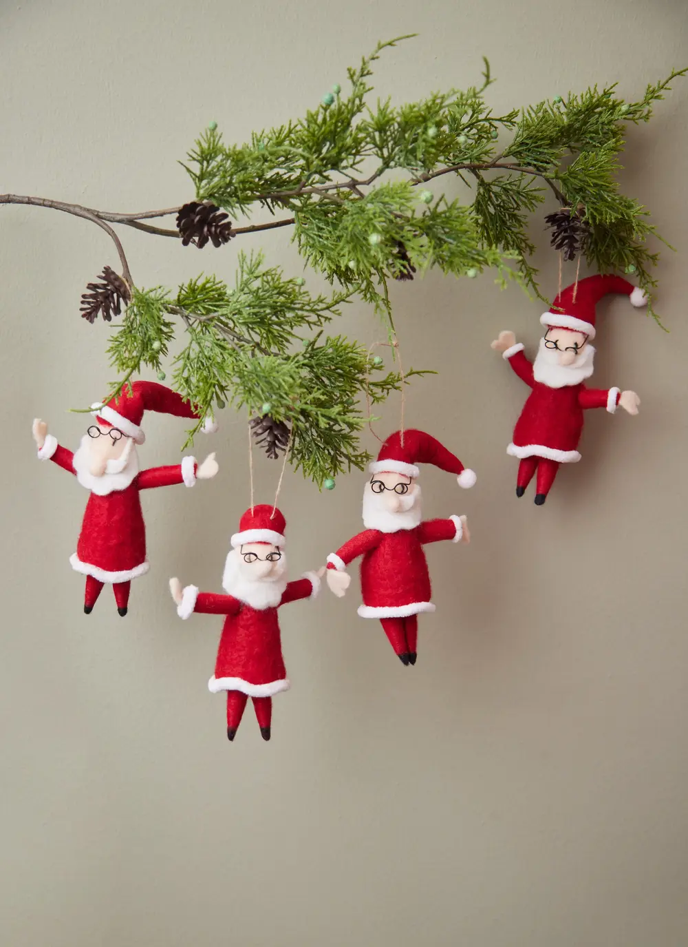 Santa Decoration Set Of 4