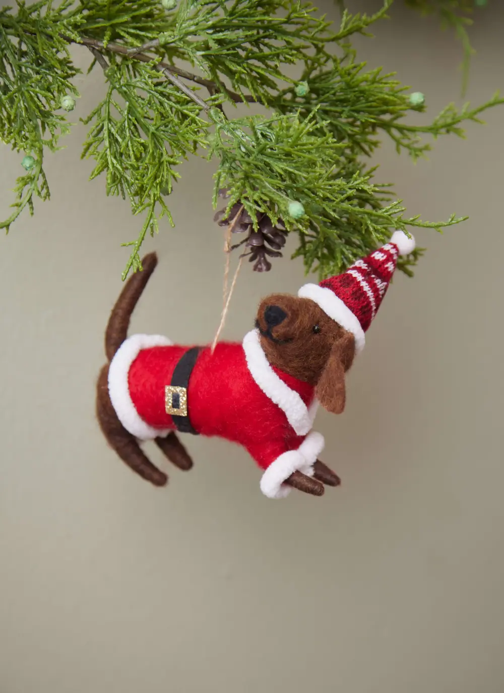 Christmas Dog Decoration Set Of 4