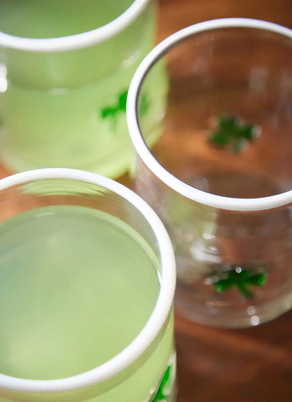 Shamrock Embossed Glass Set Of 6