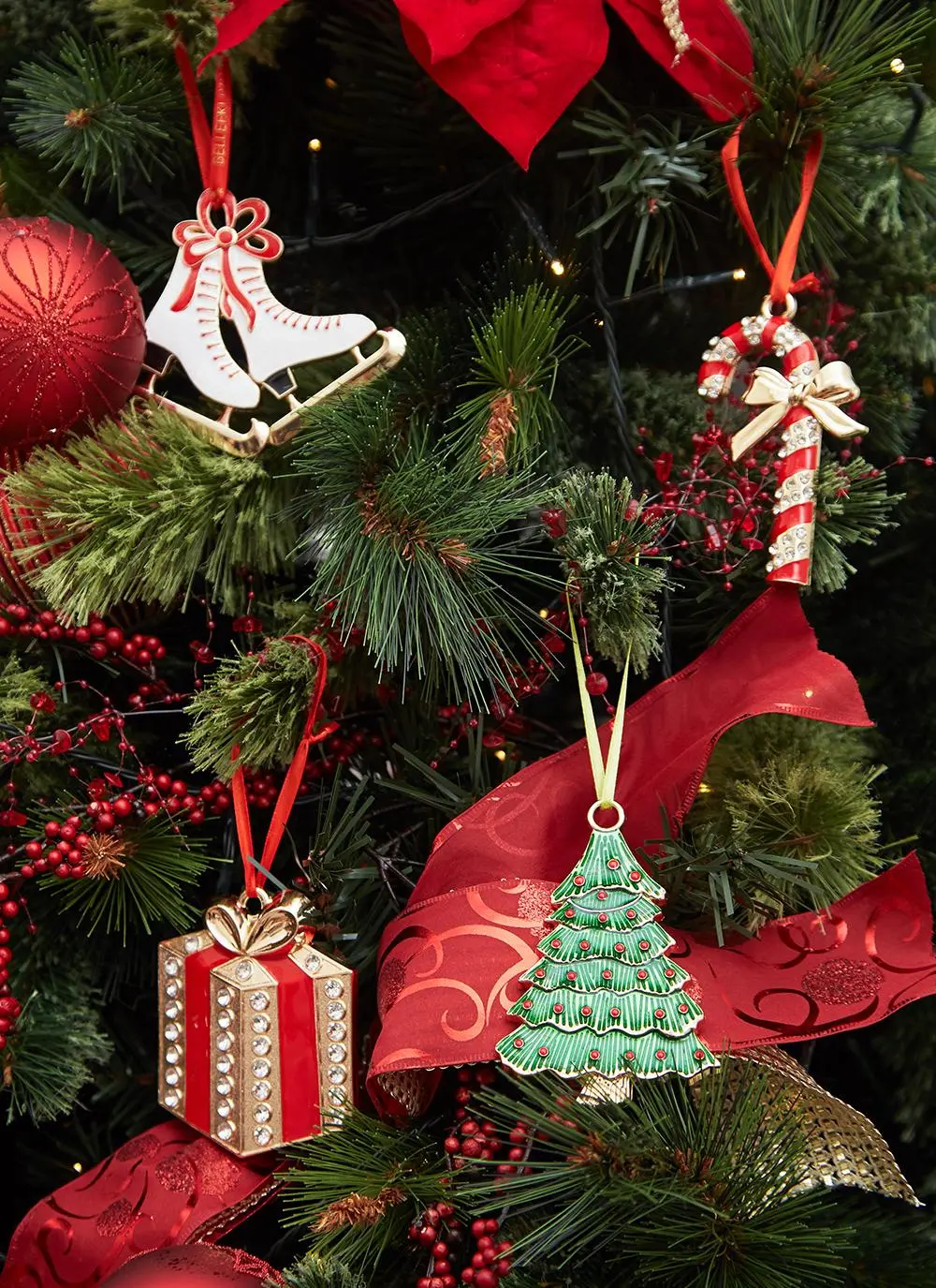 Barnardos Christmas Tree Enamel Ornament