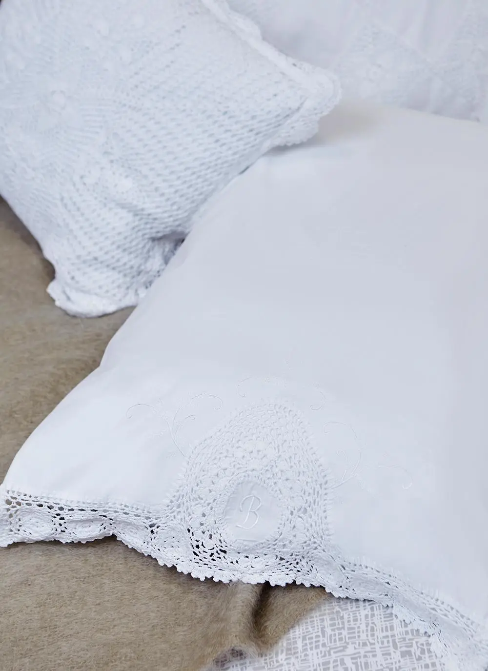Blarney Monogram Housewife Pillowcase - G