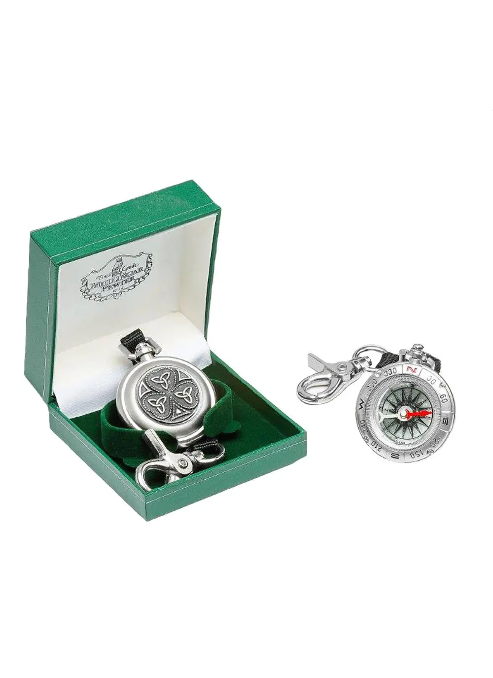 Shamrock Trinity Knot Compass