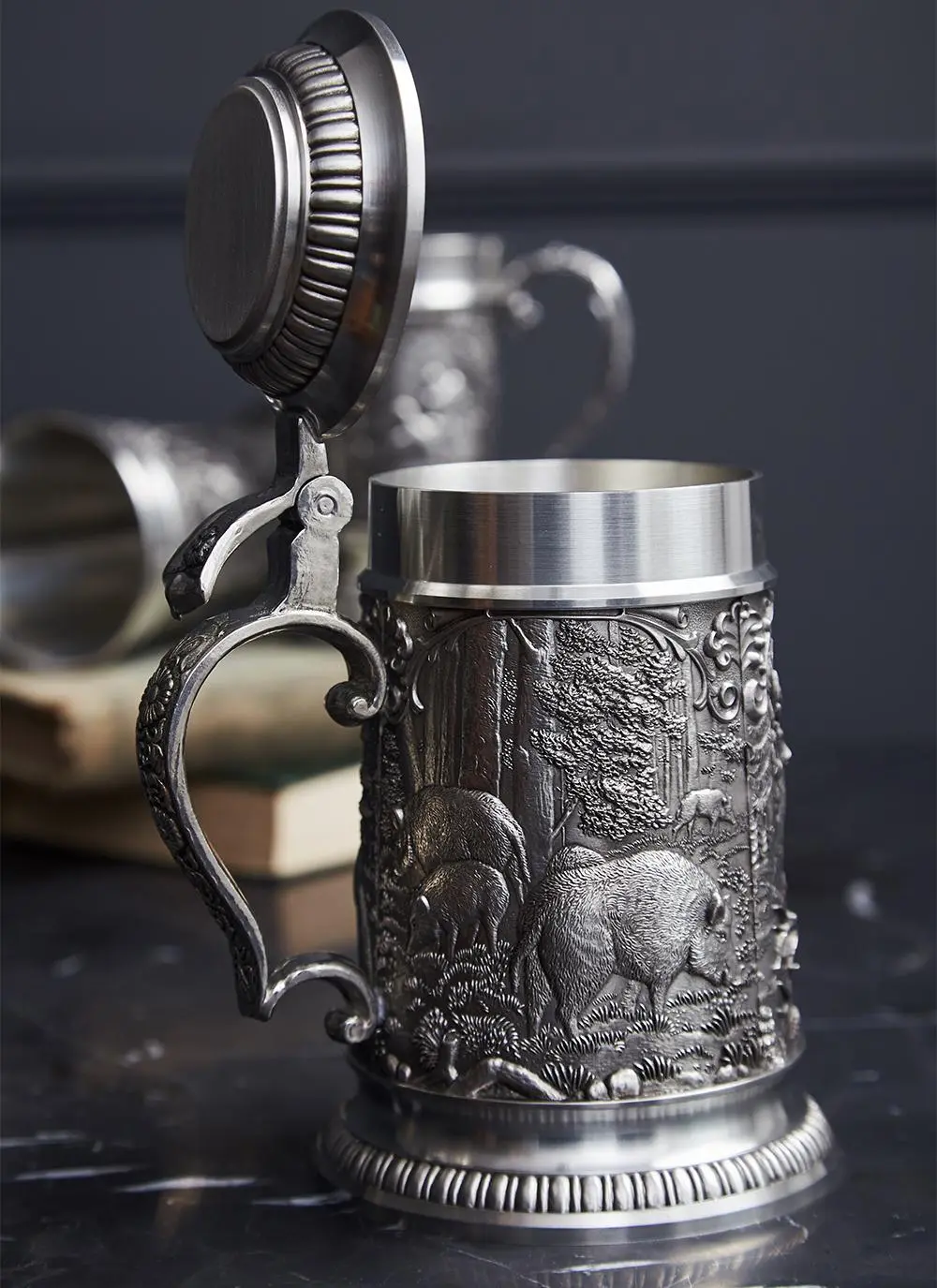 Irish Woodlands Scene Ornate Stein