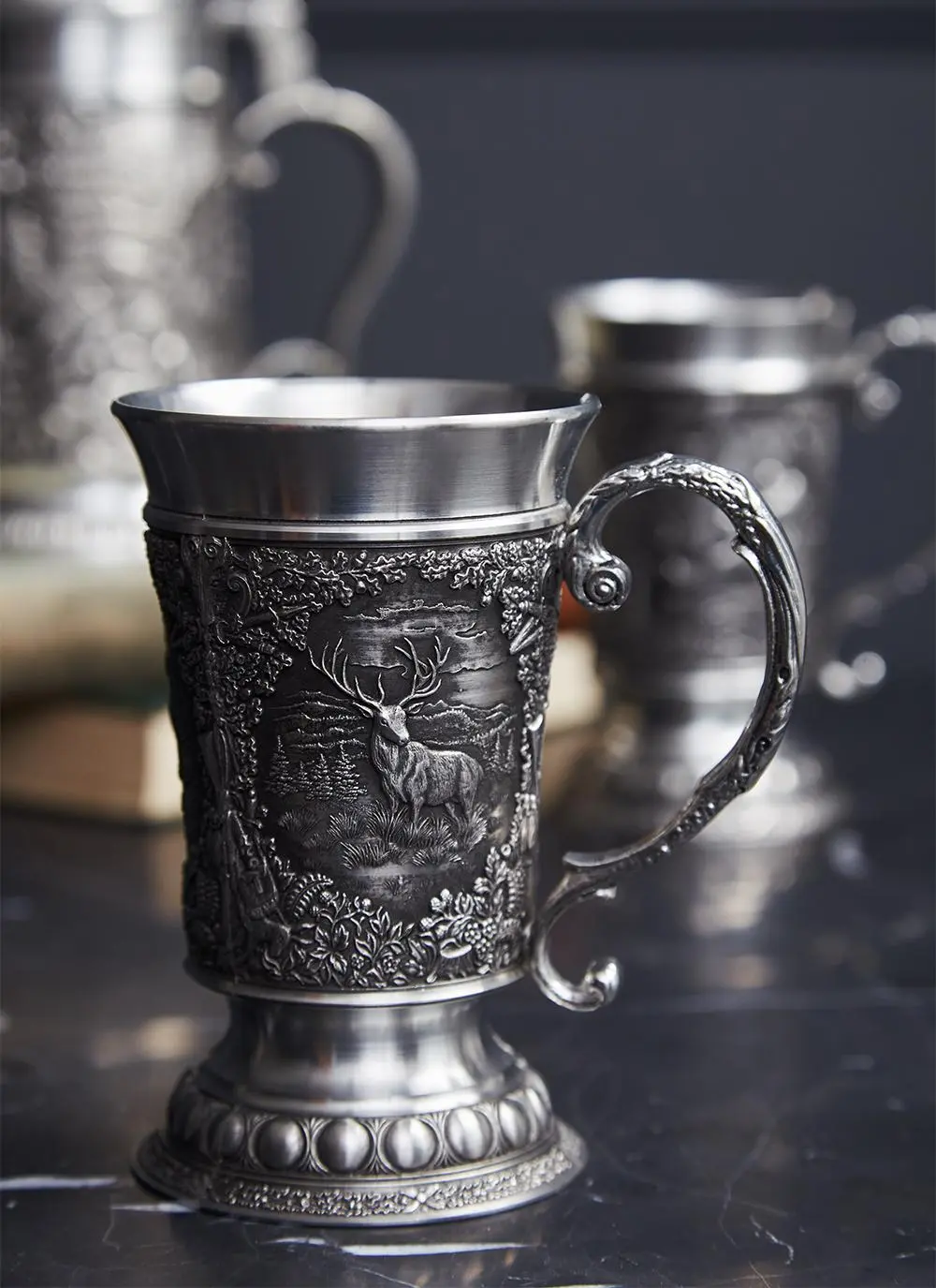 Woodland Scene Ornate Stag Tankard