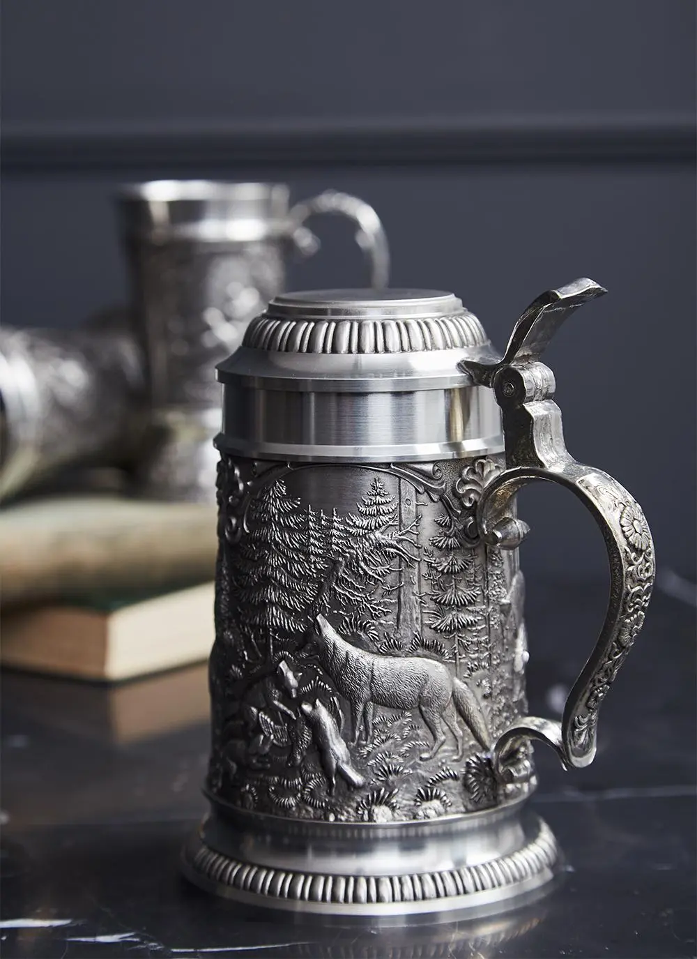 Irish Woodlands Scene Ornate Stein