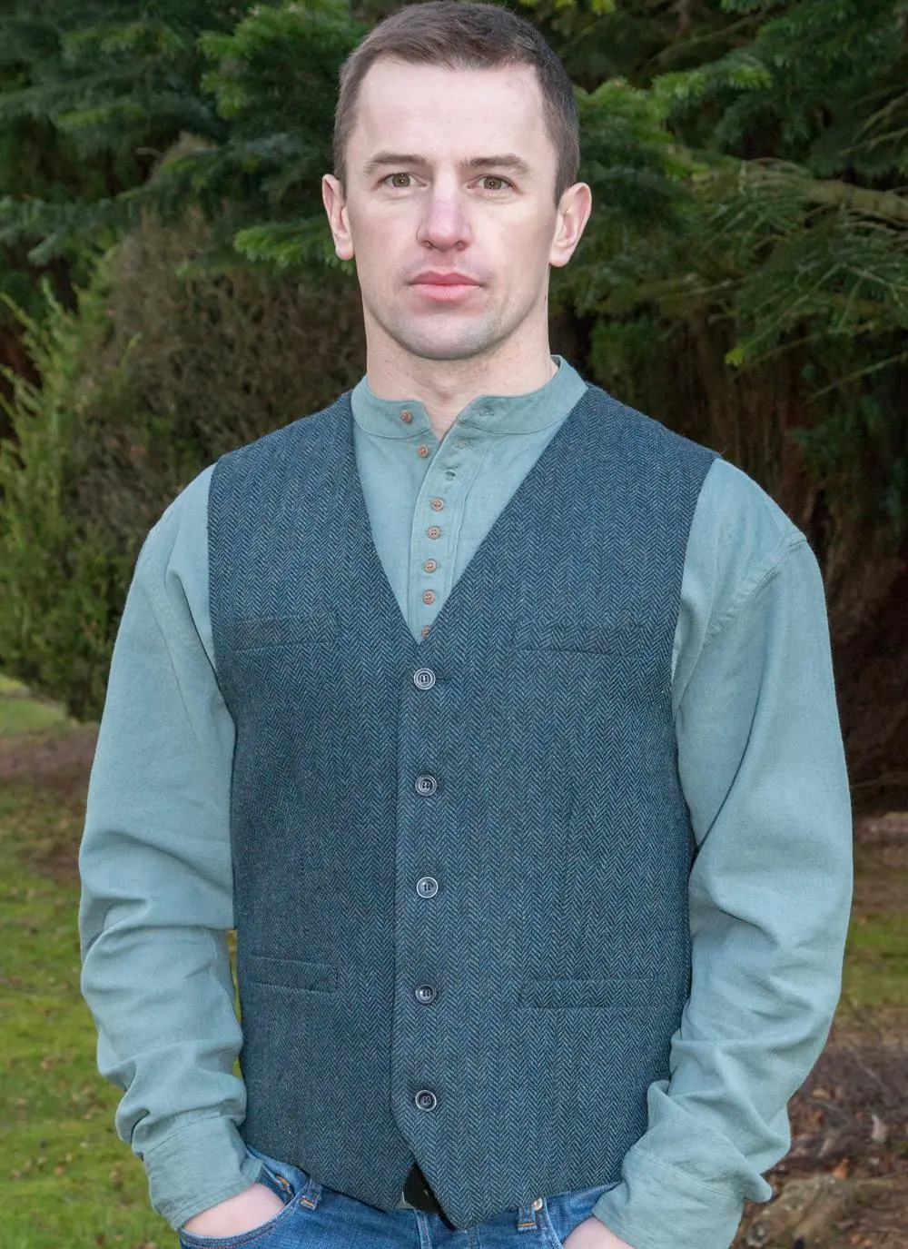 Men's Tweed Waistcoat