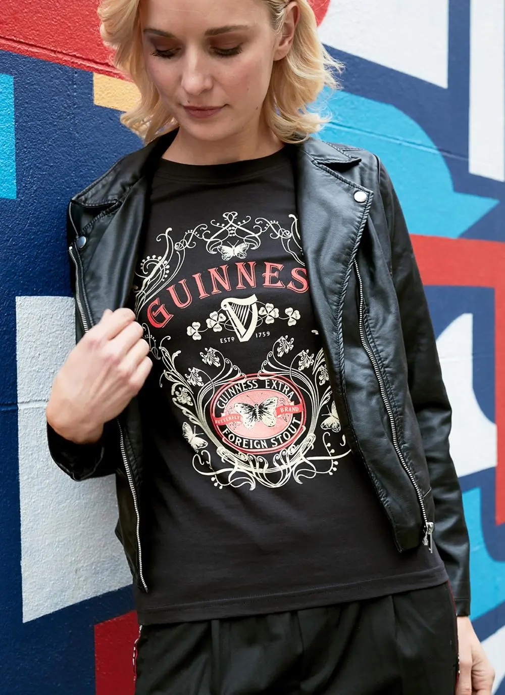 Guinness Black Butterfly T-Shirt